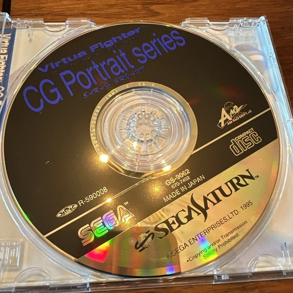 2x Sega Saturn Virtua Fighter CG Portrait Series Lion Sarah Bryant Japan NTSC-J